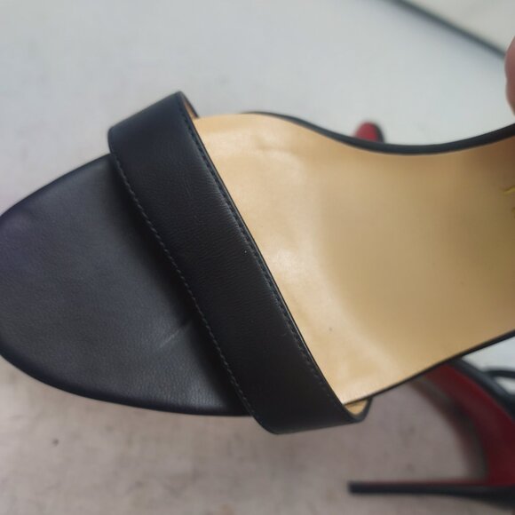 Christian Louboutin Loubigirl Black Ankle Strap Heel Sandal - Picture 8 of 15